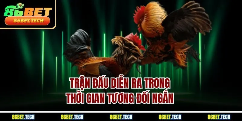 Trận đấu diễn ra trong thời gian tương đối ngắn 